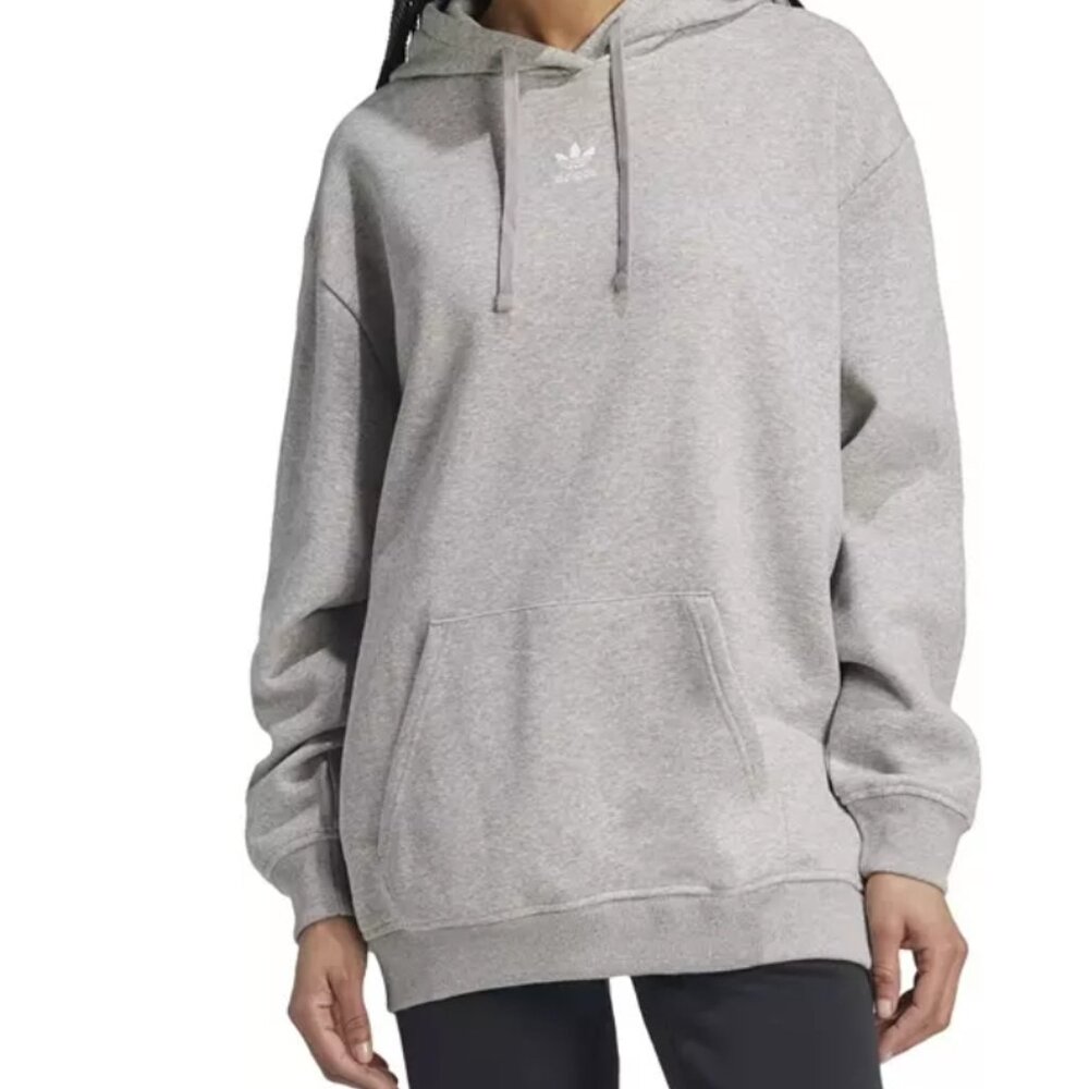 NWT ADIDAS Grey Oversized Sweatshirt hoodie size M